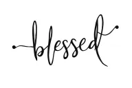 blessed tattoo design idea