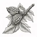 Pecan tattoo design idea