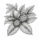 Pecan tattoo design idea