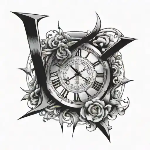 Roman numerals of February 21st 2007 and the time 8:38am tattoo design idea