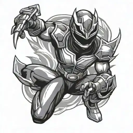 power ranger tattoo design idea