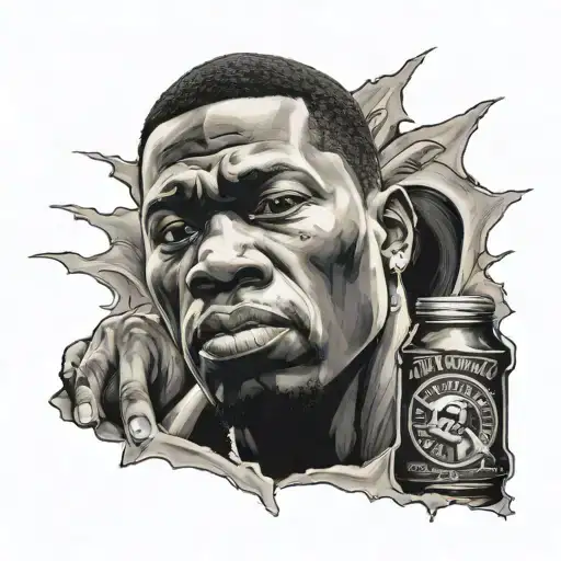 get rich or die tryin' tattoo design idea