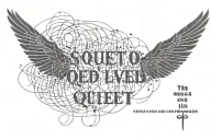 Image representing the quote "the mass of men lead lives of quiet desperation" tattoo design idea