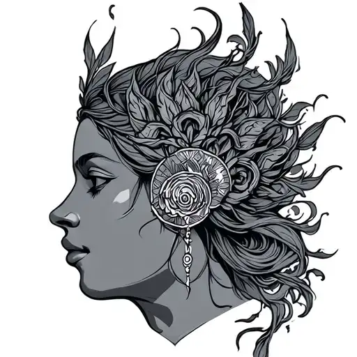Virgo Aquarius tattoo design idea