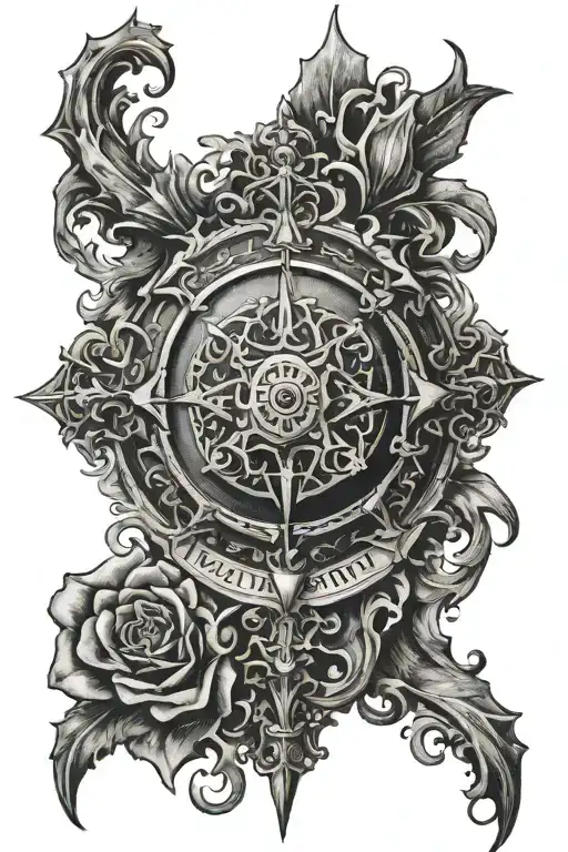 Materia Prima Medieval Alchemy Occult Rosicrucian tattoo design idea