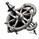 sextant tattoo design idea