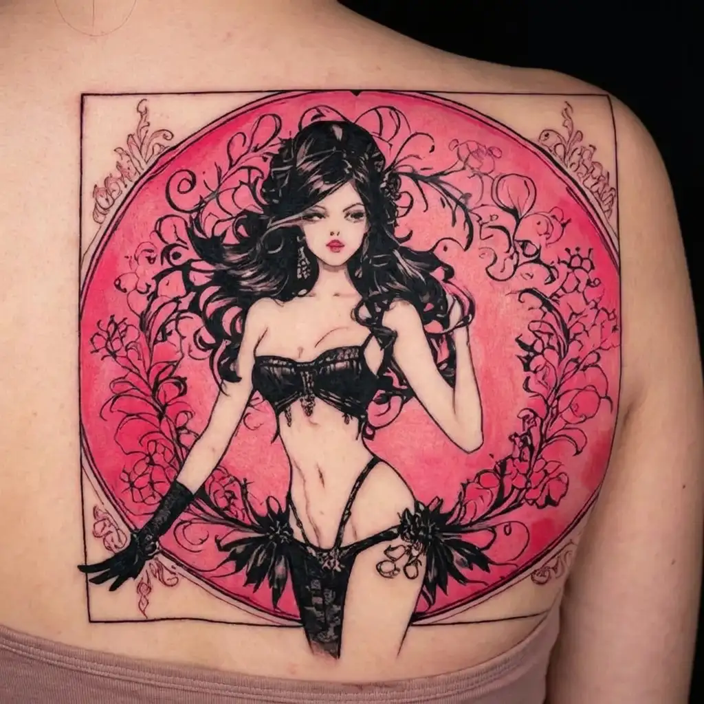 "femdom" "dominatrix" "mistress" "whole body" tattoo design idea