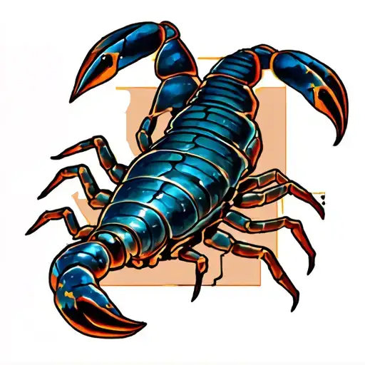 Scorpio zodiac, military, nasa tattoo design idea