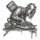 welding tattoo design idea