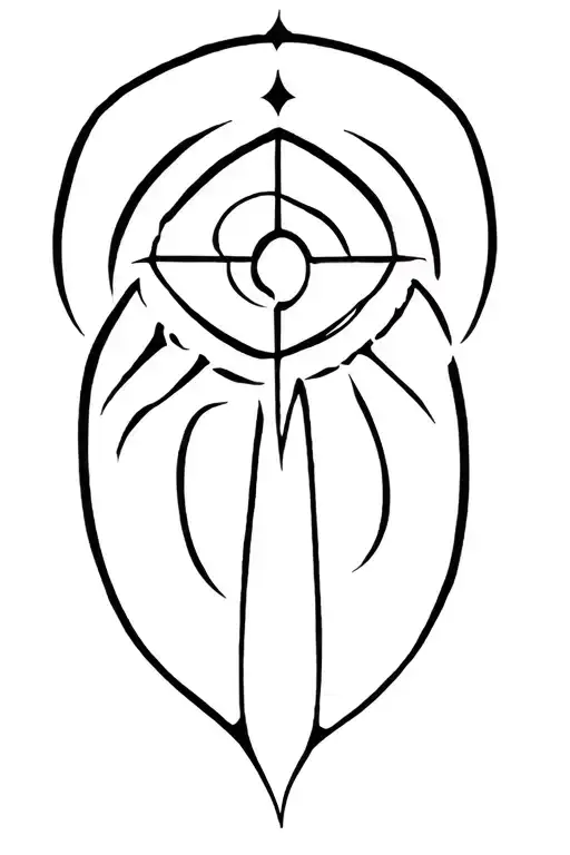 hippie hipster spiritual for men tattoo design idea