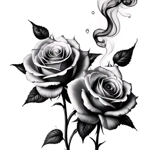 Two Roses Ultra Realism