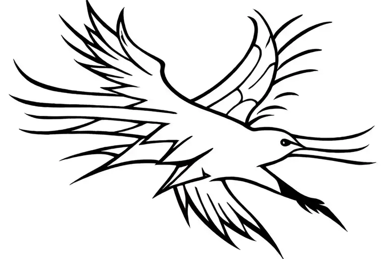 Thunderbird native tattoo design idea
