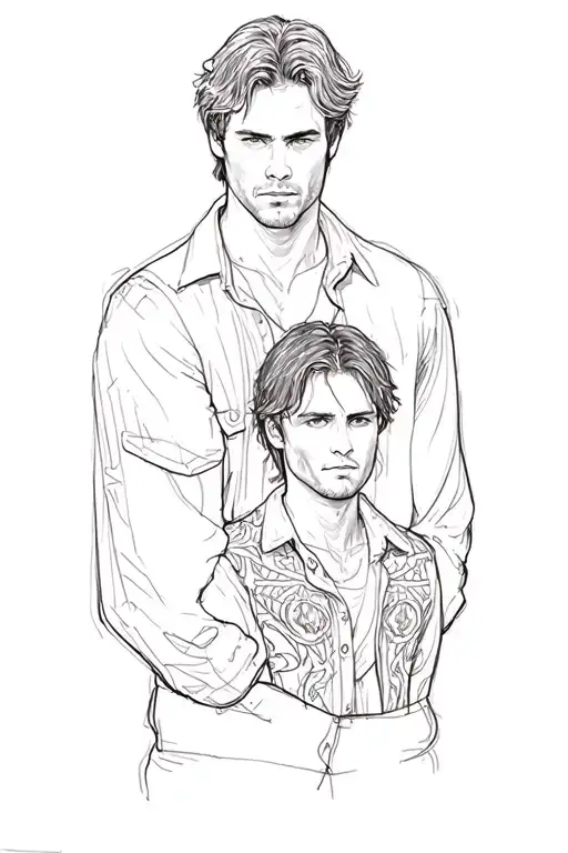 Sam and Dean Winchester tattoo design idea