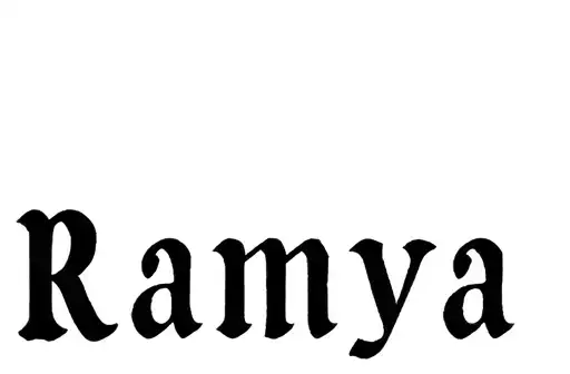 "Ramya
" tattoo design idea