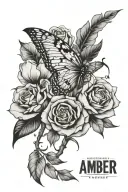 Amber tattoo design idea