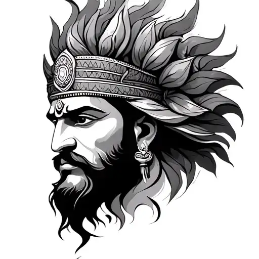 shakuni mahabharat tattoo design idea