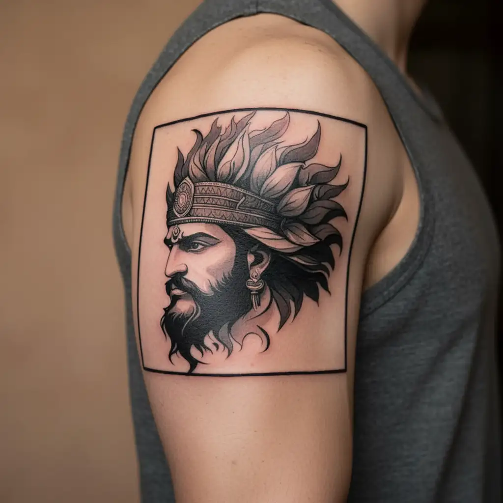 shakuni mahabharat tattoo design idea