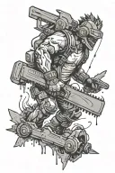 Power from Chainsaw man tattoo design idea