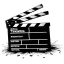 cinema clapperboard tattoo design idea