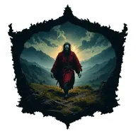 Even though I walk through the darkest valley, I will fear no evil tattoo design idea