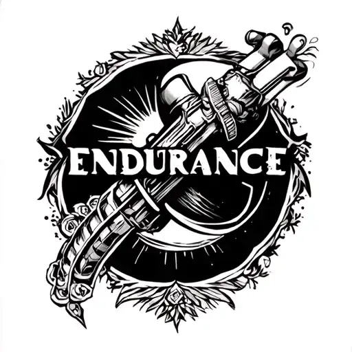 "Endurance" endurance tattoo design idea