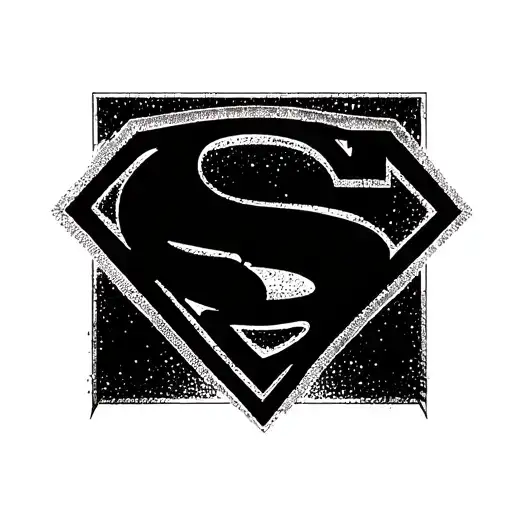 Superman logo + handicap symbole tattoo design idea