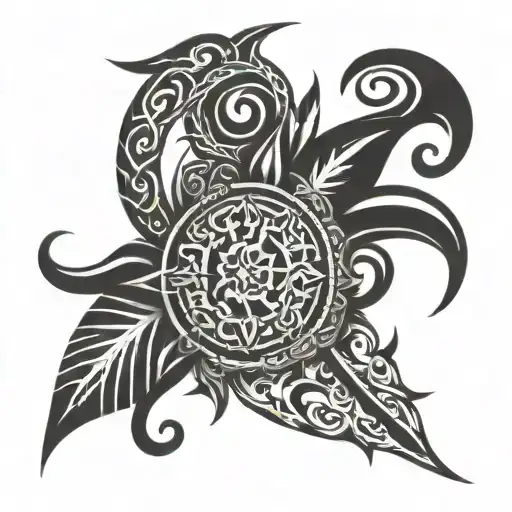 tribal tatto blessed life tattoo design idea