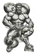 Atlas tattoo design idea