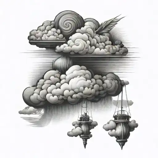 cloud shades tattoo design idea