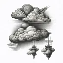 cloud shades tattoo design idea