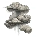 cloud shades tattoo design idea