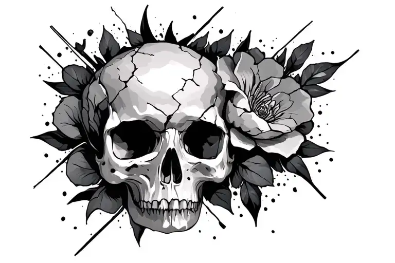 beautifully broken tattoo design idea