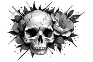 beautifully broken tattoo design idea