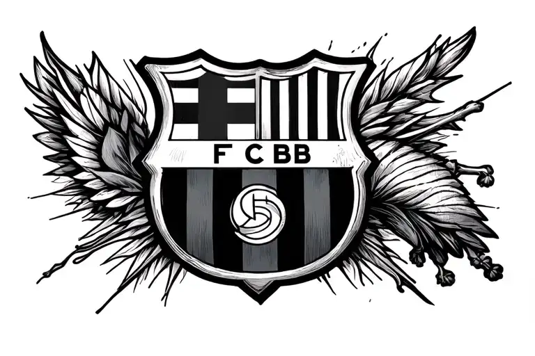 FC Barcelona ARM Sleeve tattoo design idea