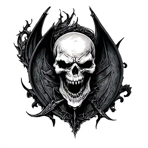 Avenged Sevenfold Deathbat tattoo design idea