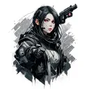 Cyberpunk Edgerunners anime tattoo design idea