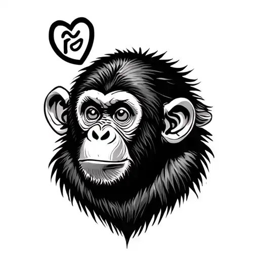 naughty monkey on my back tattoo tattoo design idea