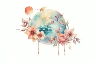 medium moon tattoo design idea