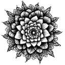 lace patterns tattoo design idea