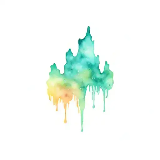 aurora borealis tattoo design idea