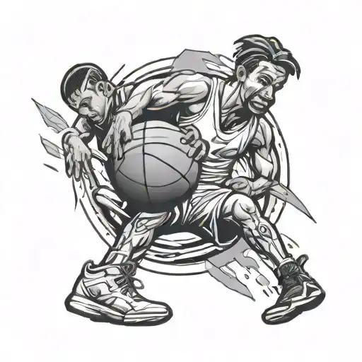 money, basketball, relationships, careers tattoo design idea