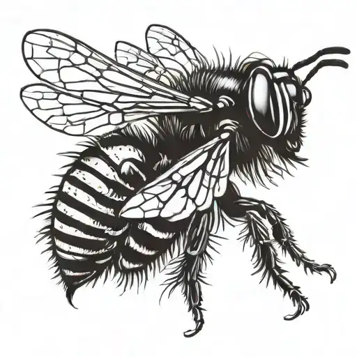 wasp hornet tattoo design idea