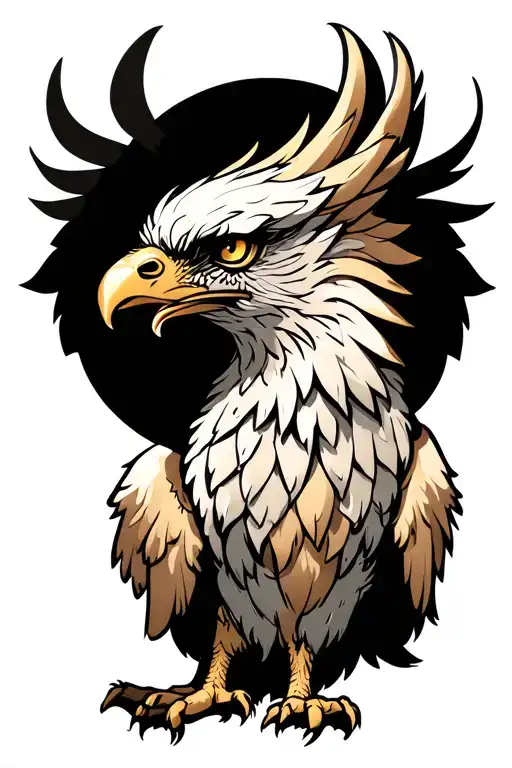 gryphon symbolizing strength and protection tattoo design idea