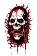 evil and dark tattoo design idea