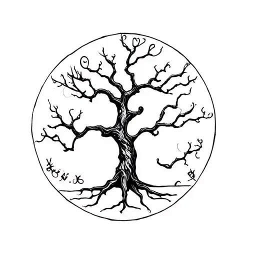 poison tree tattoo design idea