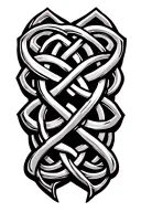 celtic mother of three knot tattoo design idea