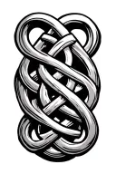 celtic mother of three knot tattoo design idea