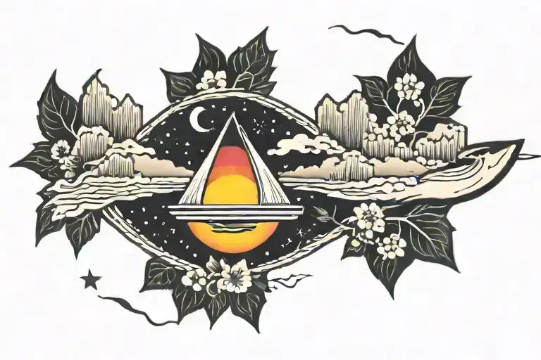 Rainbow Bridge tattoo design idea