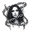 Alice in chains wrapped tattoo design idea