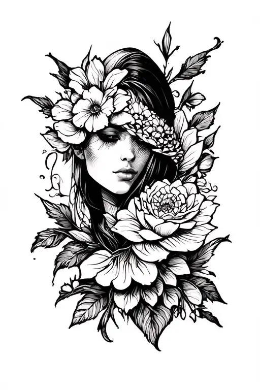 Generates me a tattoo for the back of the forearm but which on the joint of the elbow returns to the front of the front tattoo design idea